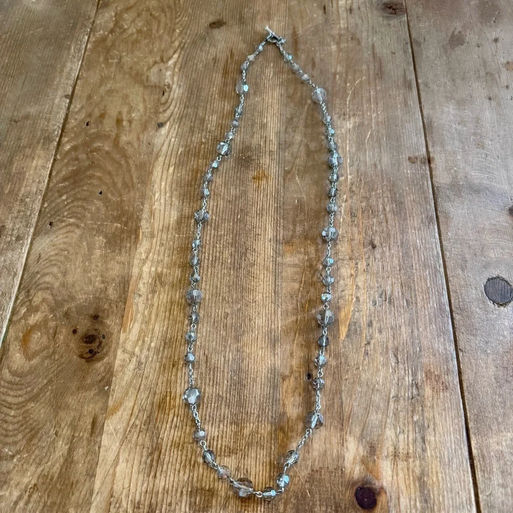 Banana Republic Silver Beaded Necklace